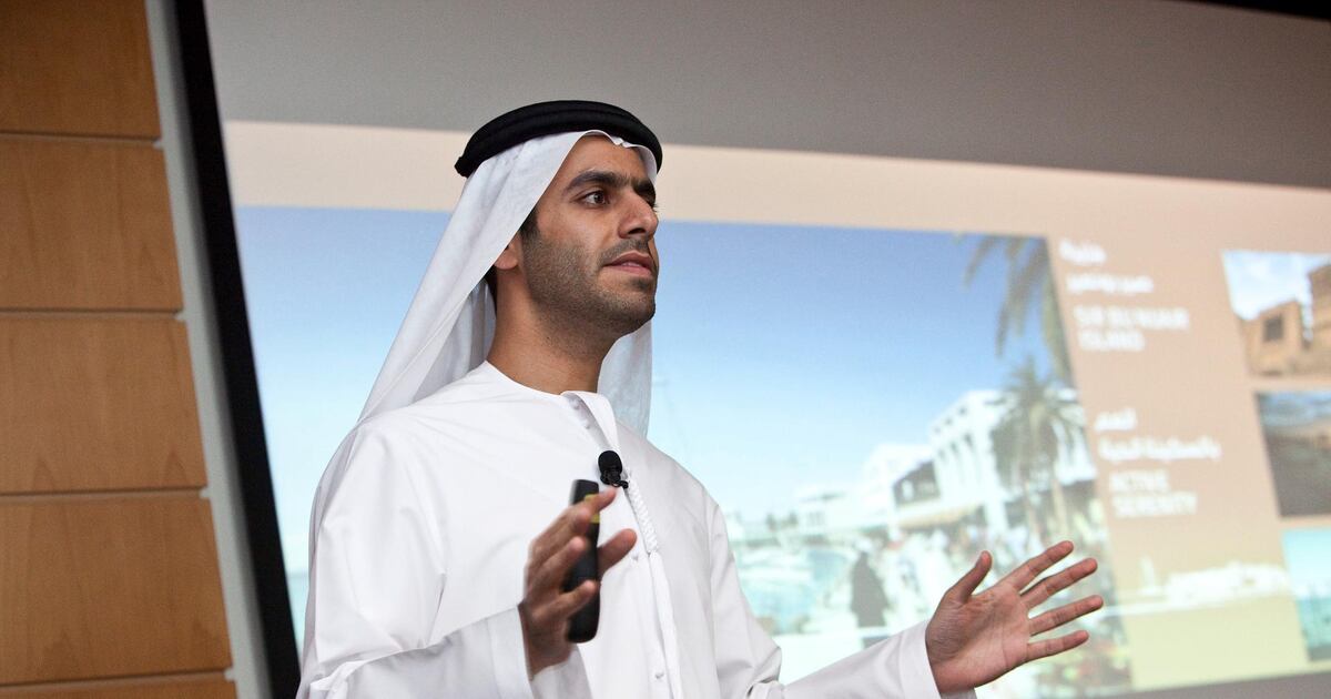 Marwan Al Sarkal presenting Sharjah development projects